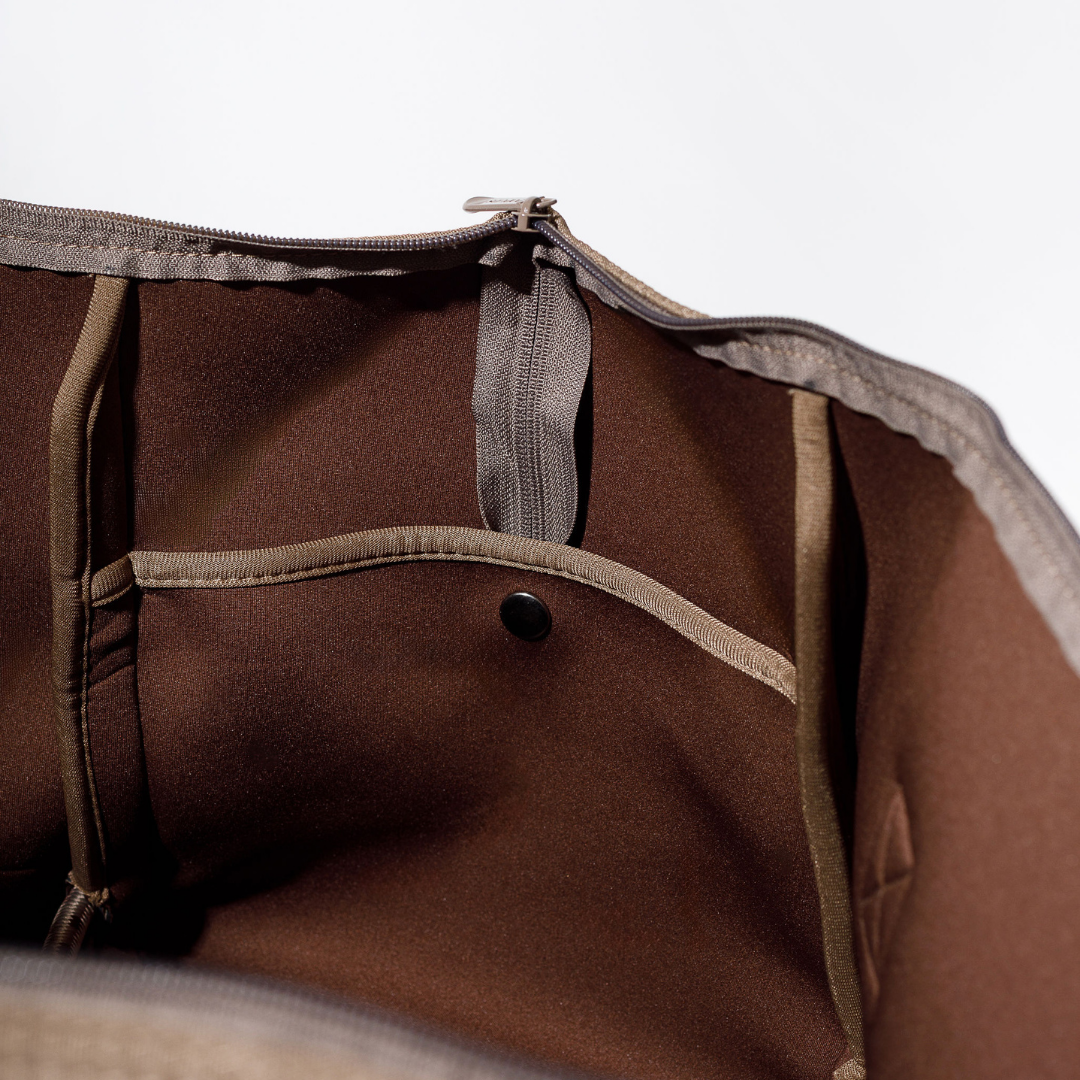 ZIPPER TOTE MOCHA