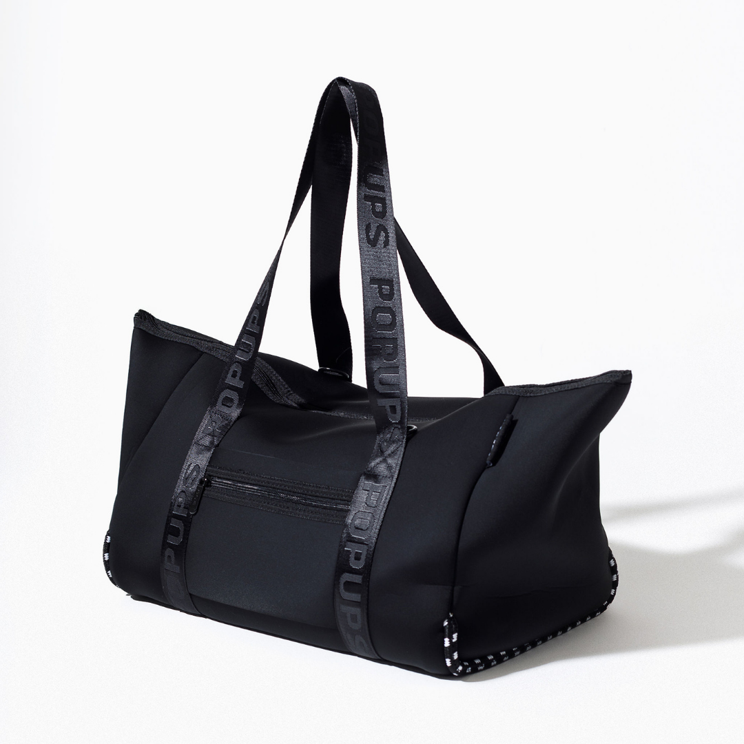 ZIPPER TOTE BLACK