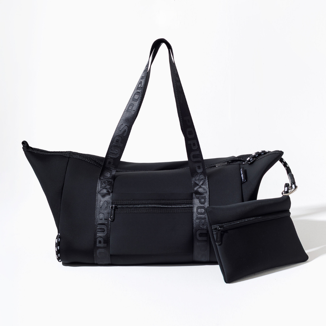 ZIPPER TOTE BLACK