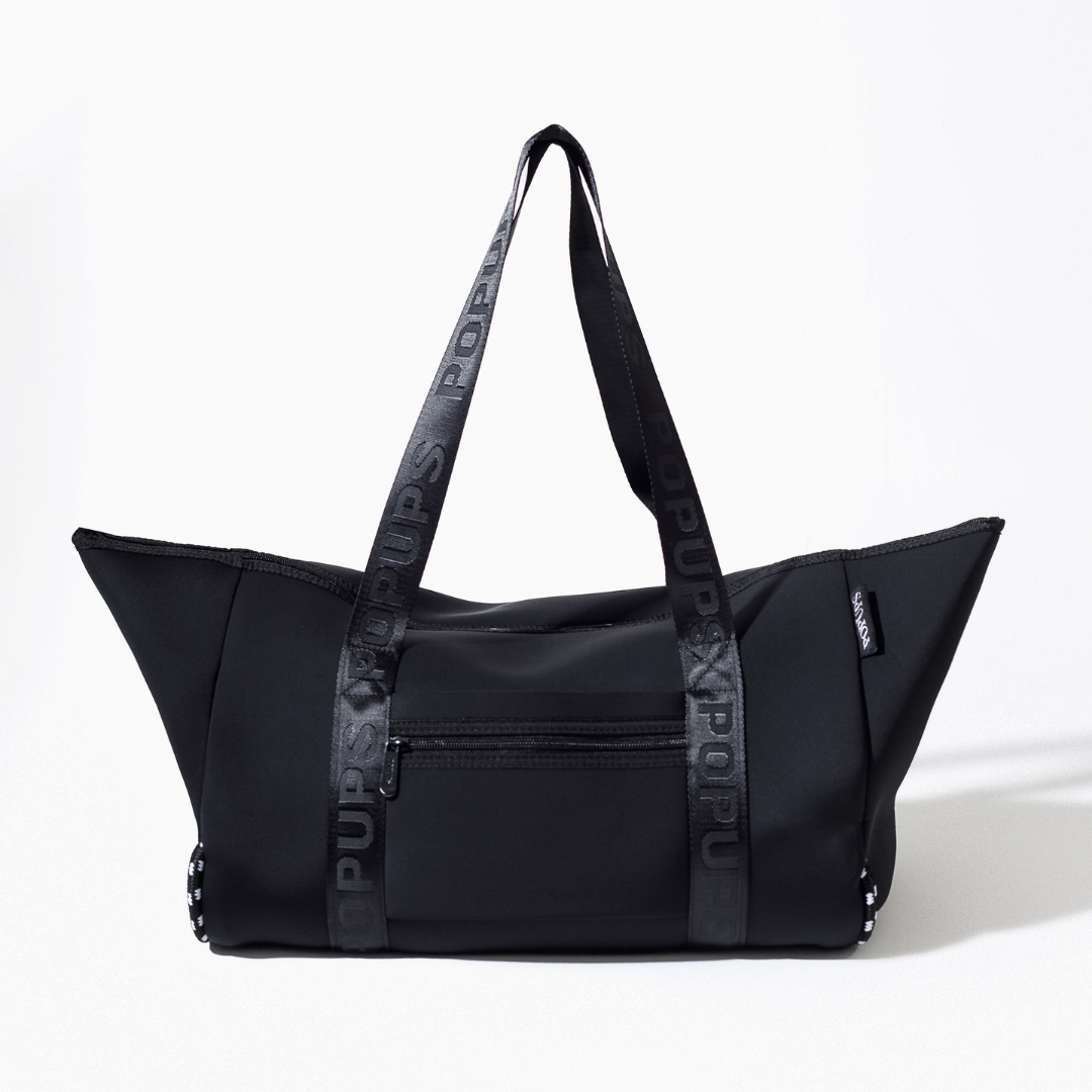 ZIPPER TOTE BLACK