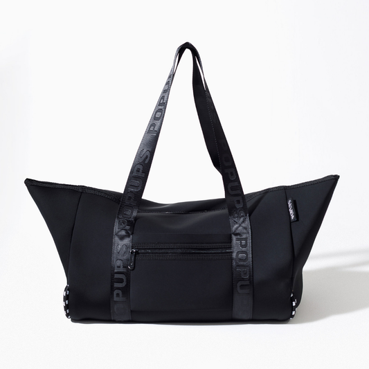 ZIPPER TOTE BLACK