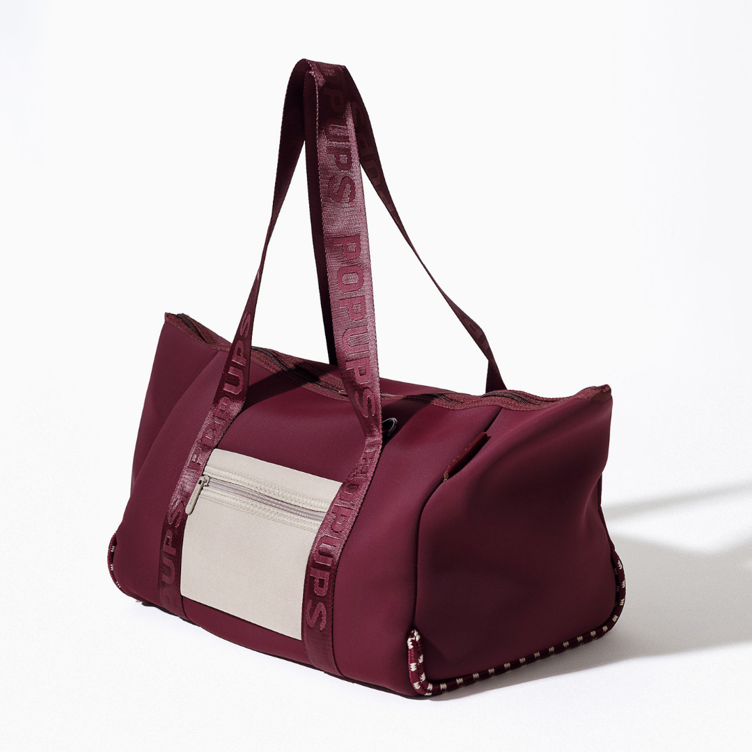 ZIPPER TOTE BORDEAUX