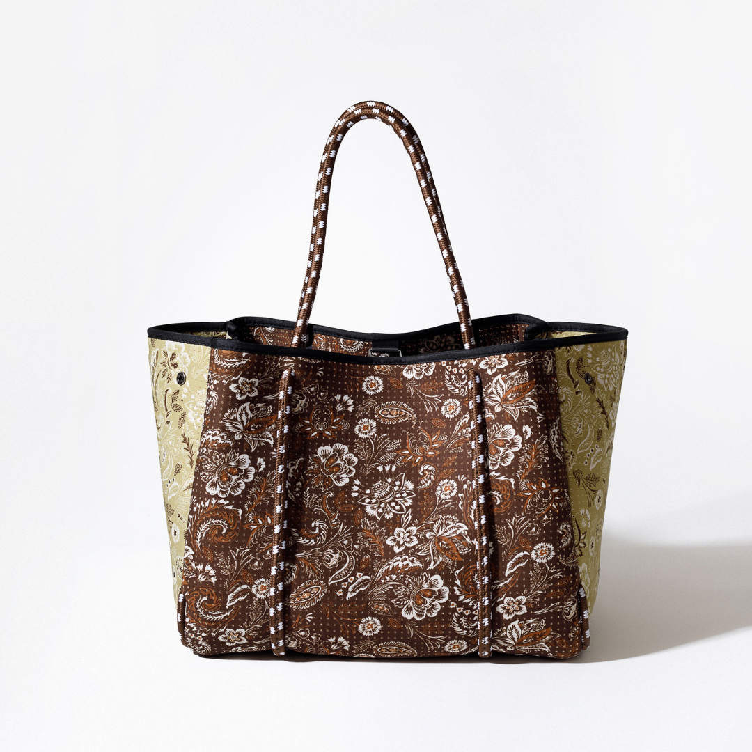 EVERYDAY TOTE PAISLEY COCOA