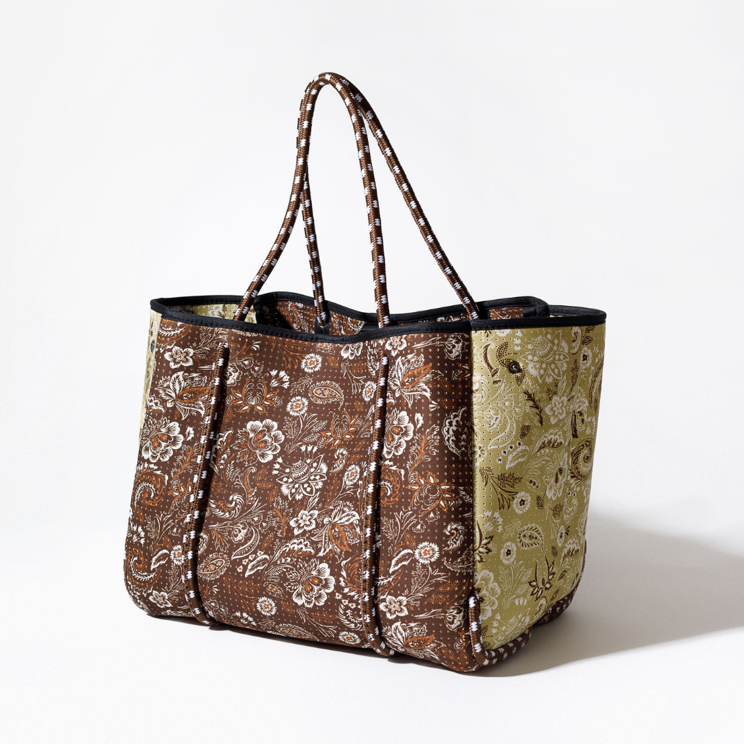 EVERYDAY TOTE PAISLEY COCOA