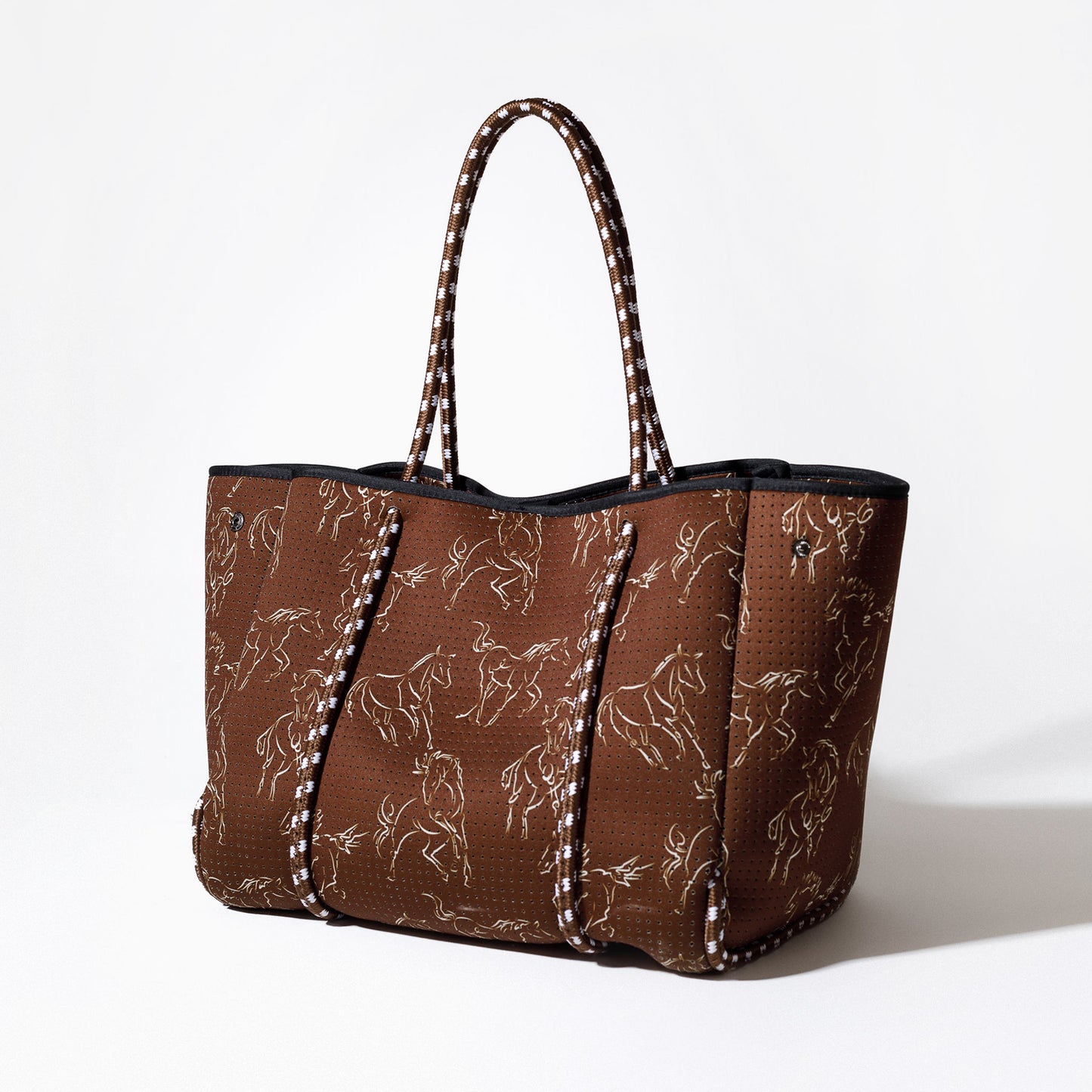 EVERYDAY TOTE HORSE PRINT ESPRESSO
