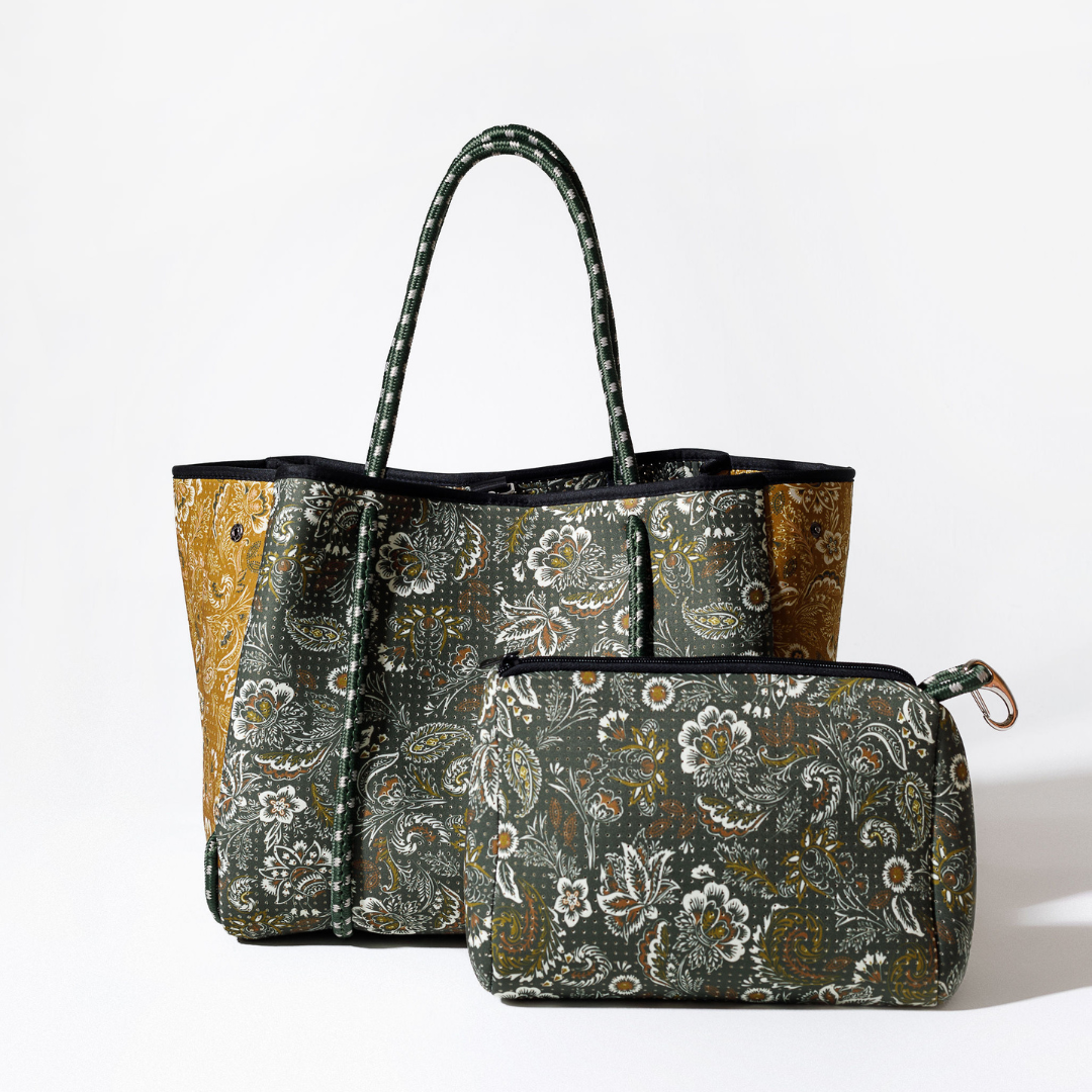 EVERYDAY TOTE PAISLEY FOREST