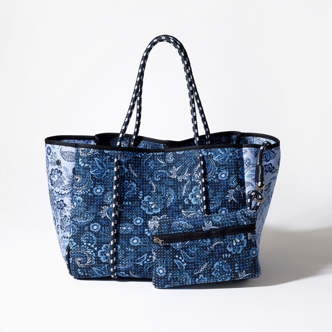EVERYDAY TOTE PAISLEY INDIGO