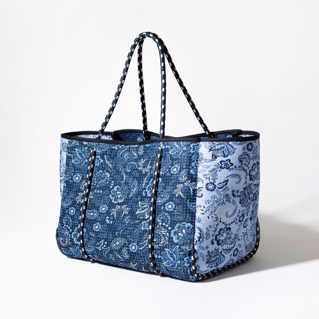 EVERYDAY TOTE PAISLEY INDIGO