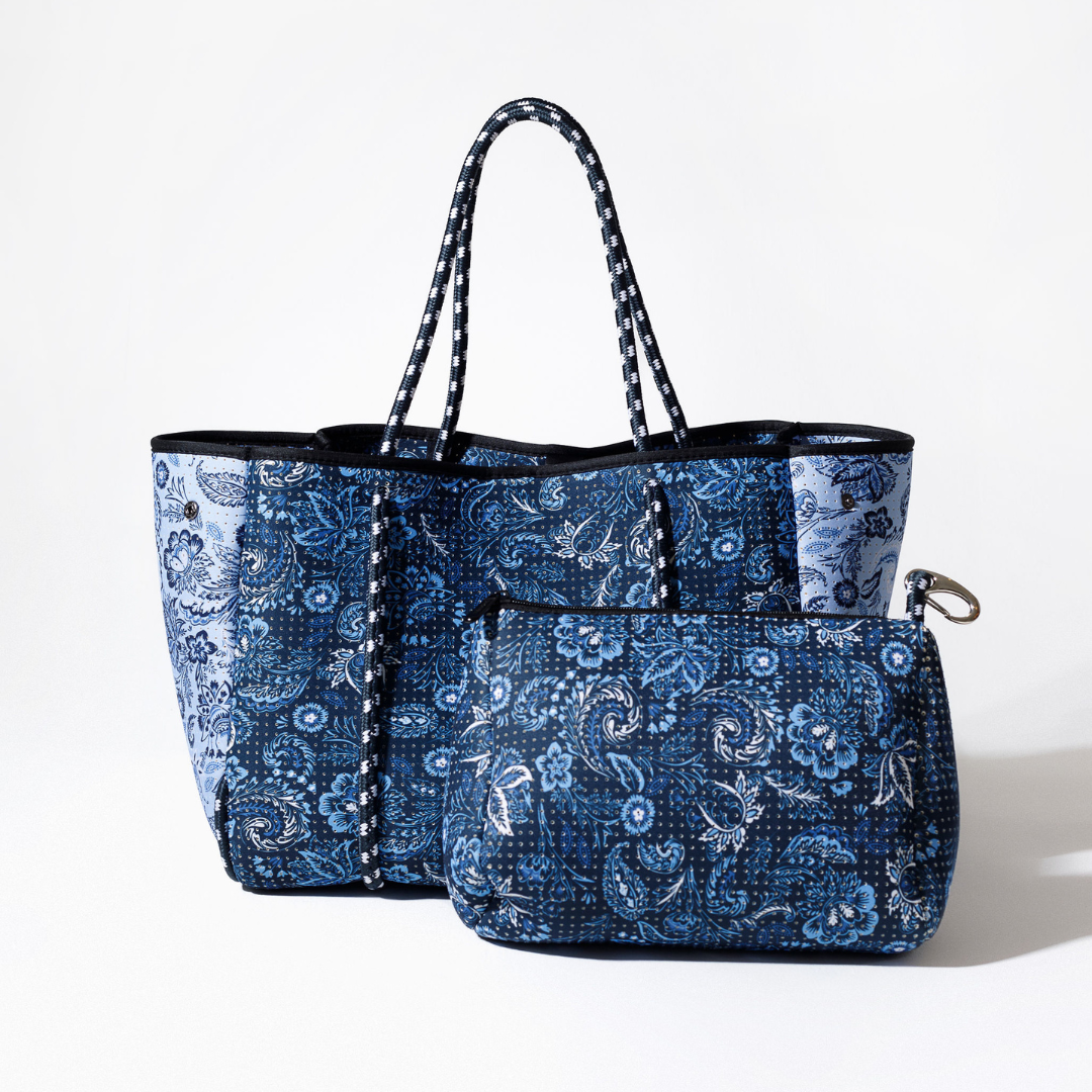 EVERYDAY TOTE PAISLEY INDIGO