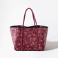 EVERYDAY TOTE PAISLEY MERLOT