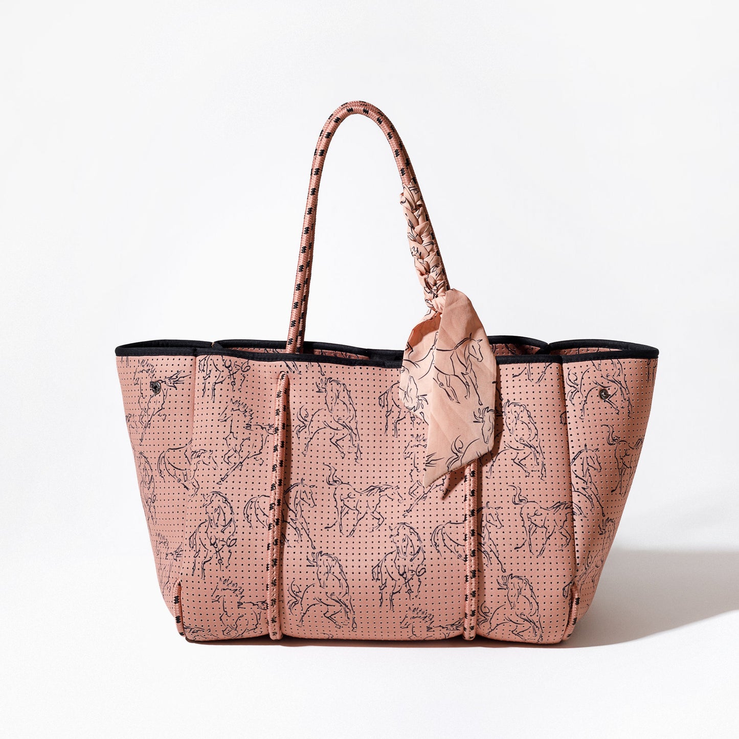 EVERYDAY TOTE HORSE PRINT BLUSH PINK