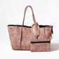 EVERYDAY TOTE HORSE PRINT BLUSH PINK