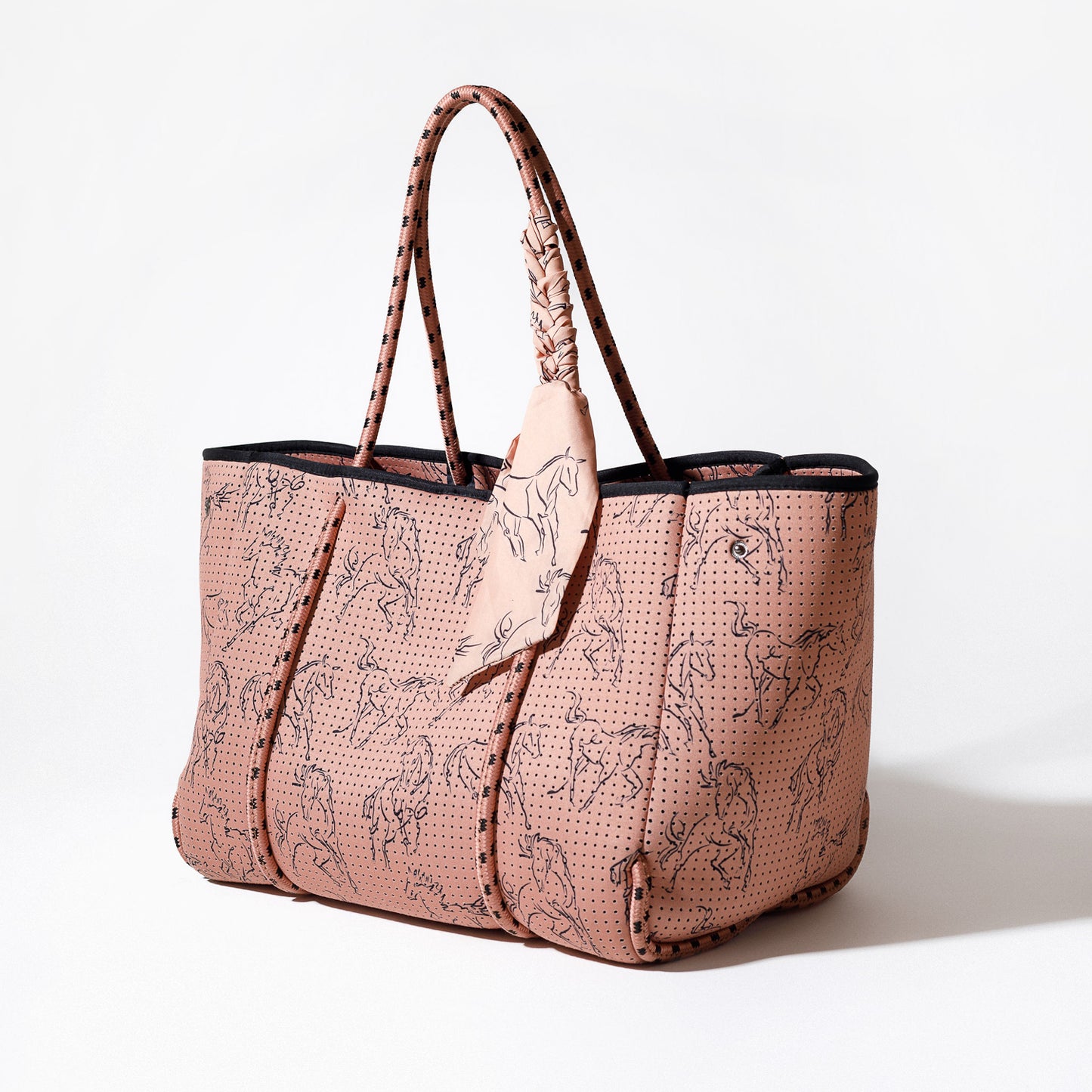 EVERYDAY TOTE HORSE PRINT BLUSH PINK