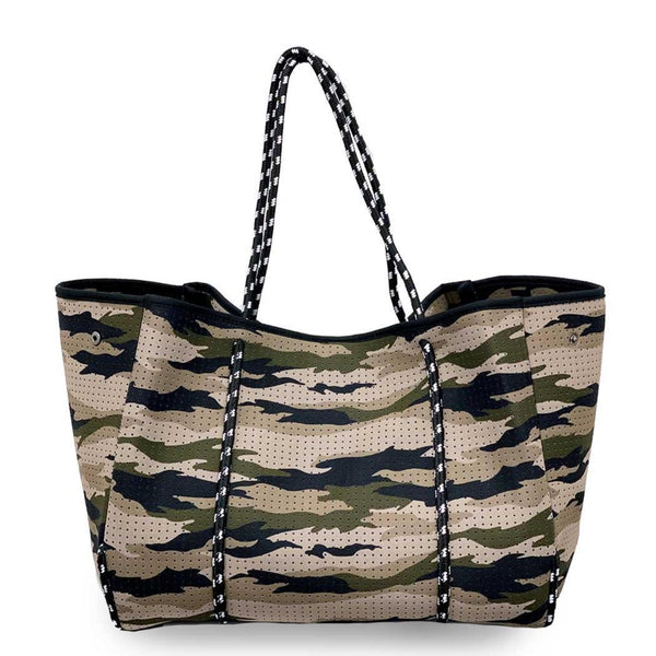 Camouflage Rubber Tote – The Crazy Cactus