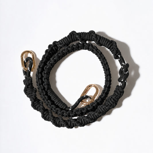 MACRAME STRAP BLACK