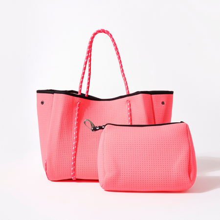 Pouch + Everyday Tote - Neon Green by Pop Ups