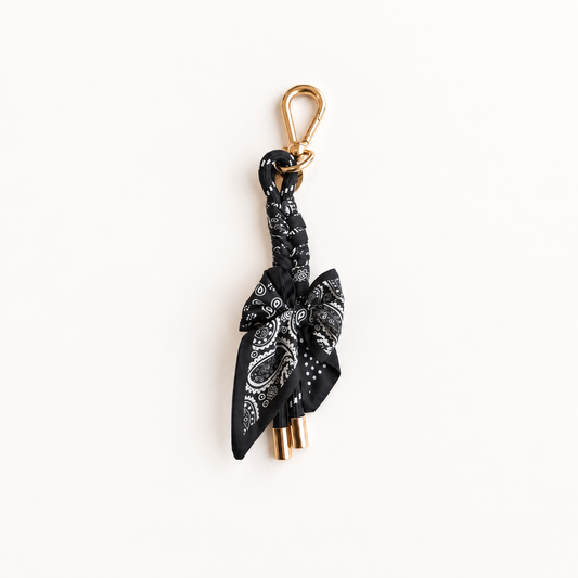 SCARF KEYCHAIN BLACK