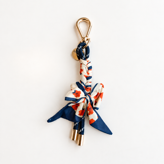 SCARF KEYCHAIN DEEP BLUE