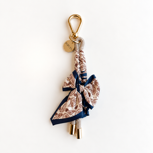 SCARF KEYCHAIN TAUPE