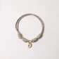POP UPS X HANNAH B BOAT ROPE GREIGE NECKLACE WITH PAVE INITIAL