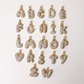 POP UPS X HANNAH B BOAT ROPE GREIGE NECKLACE WITH PAVE INITIAL