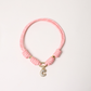 POP UPS X HANNAH B BOAT ROPE PRETTY IN PINK NECKLACE WITH PAVE INITIAL