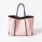 PRETTY IN PINK SET: EVERYDAY TOTE + LAPTOP SLEEVE + MAKEUP POUCH + PASSPORT WALLET + KEY CHAIN