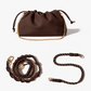BUNDLE PUFF CLUTCH - ESPRESSO