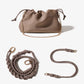 BUNDLE PUFF CLUTCH - MOCHA
