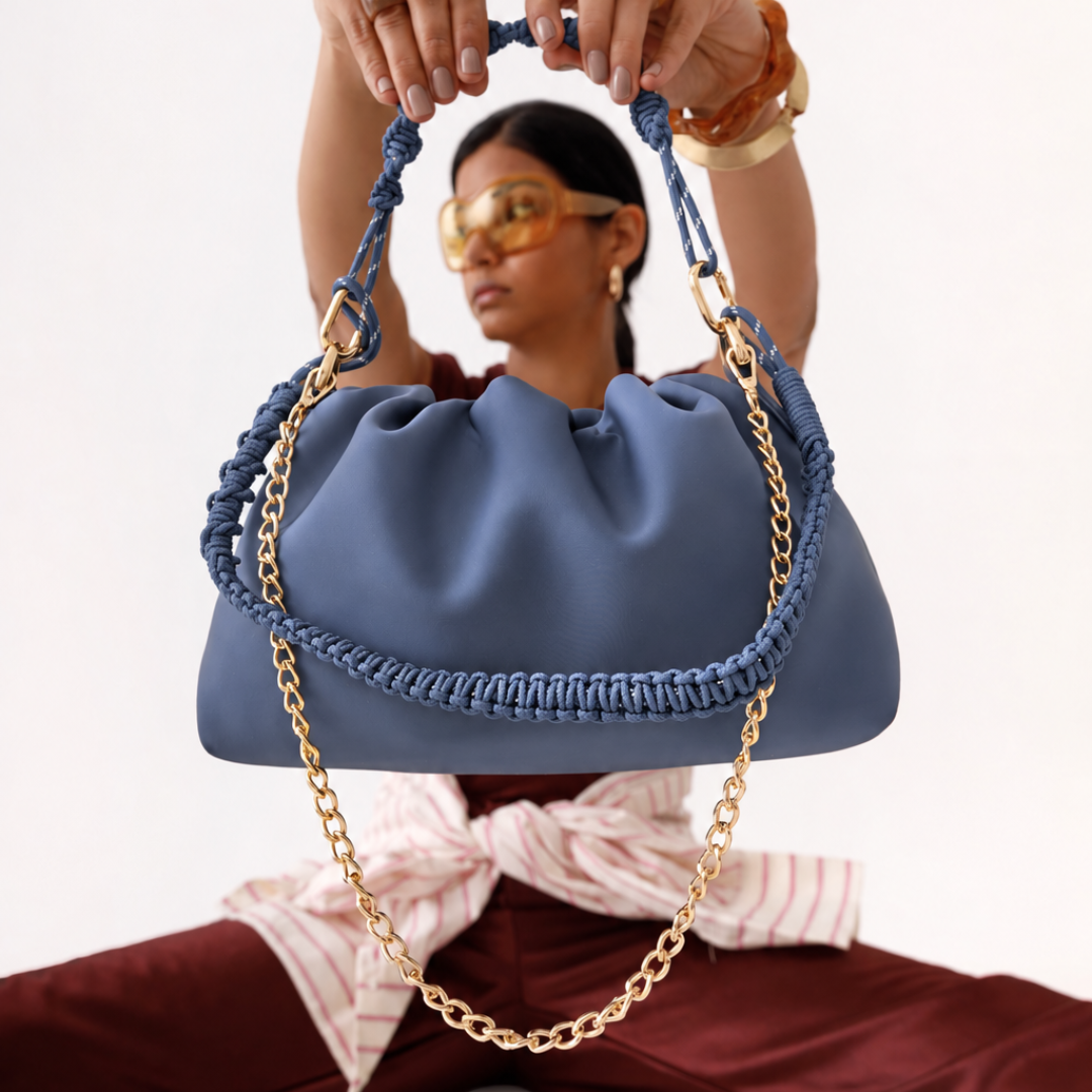 PUFF CLUTCH DEEP BLUE