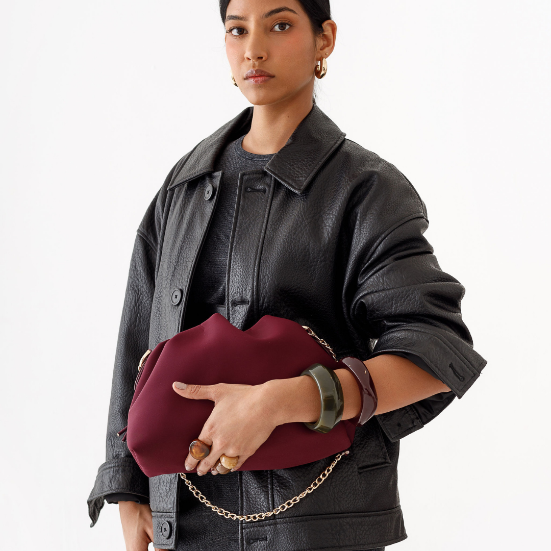 PUFF CLUTCH BORDEAUX