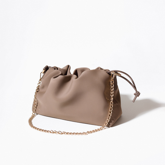 PUFF CLUTCH MOCHA