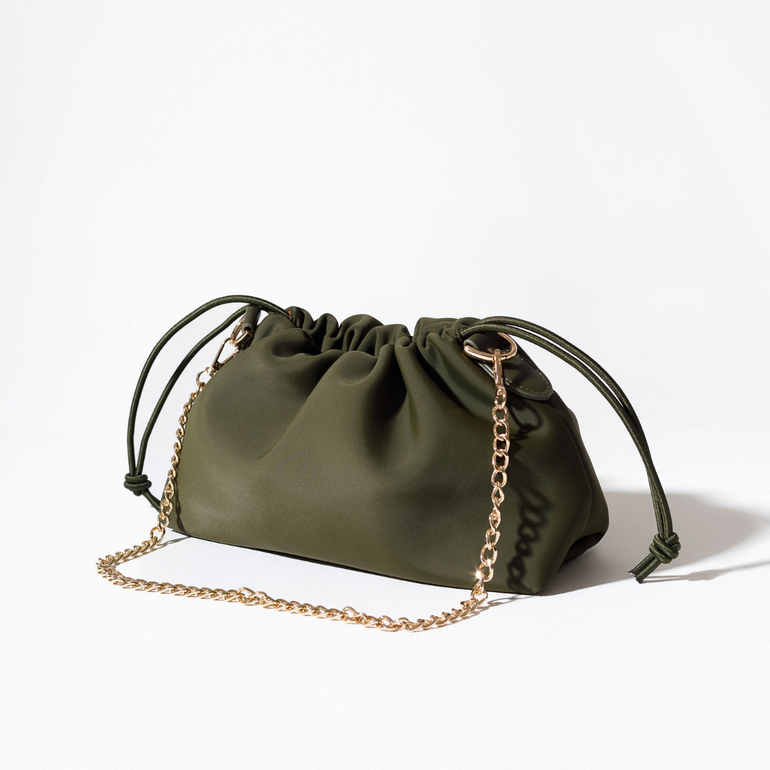 PUFF CLUTCH SAFARI GREEN