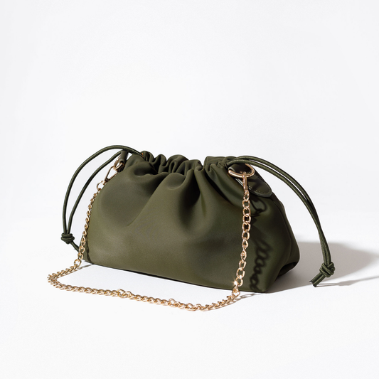 PUFF CLUTCH SAFARI GREEN