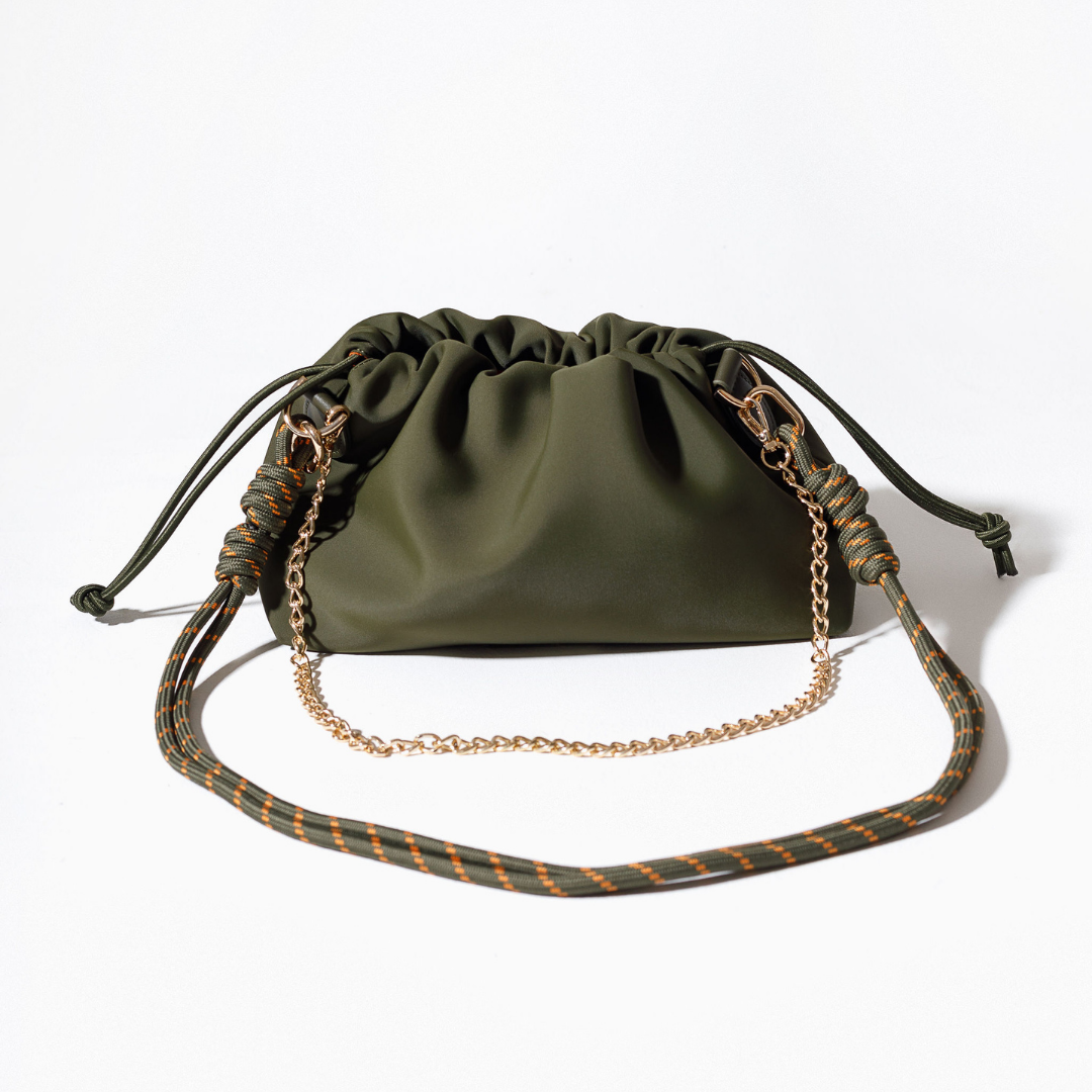 PUFF CLUTCH SAFARI GREEN