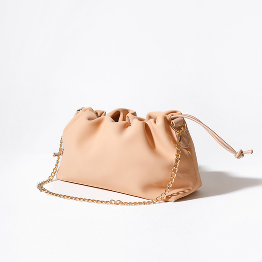 PUFF CLUTCH TAN