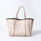 PALM BEIGE SET - EVERYDAY TOTE AND POUCH