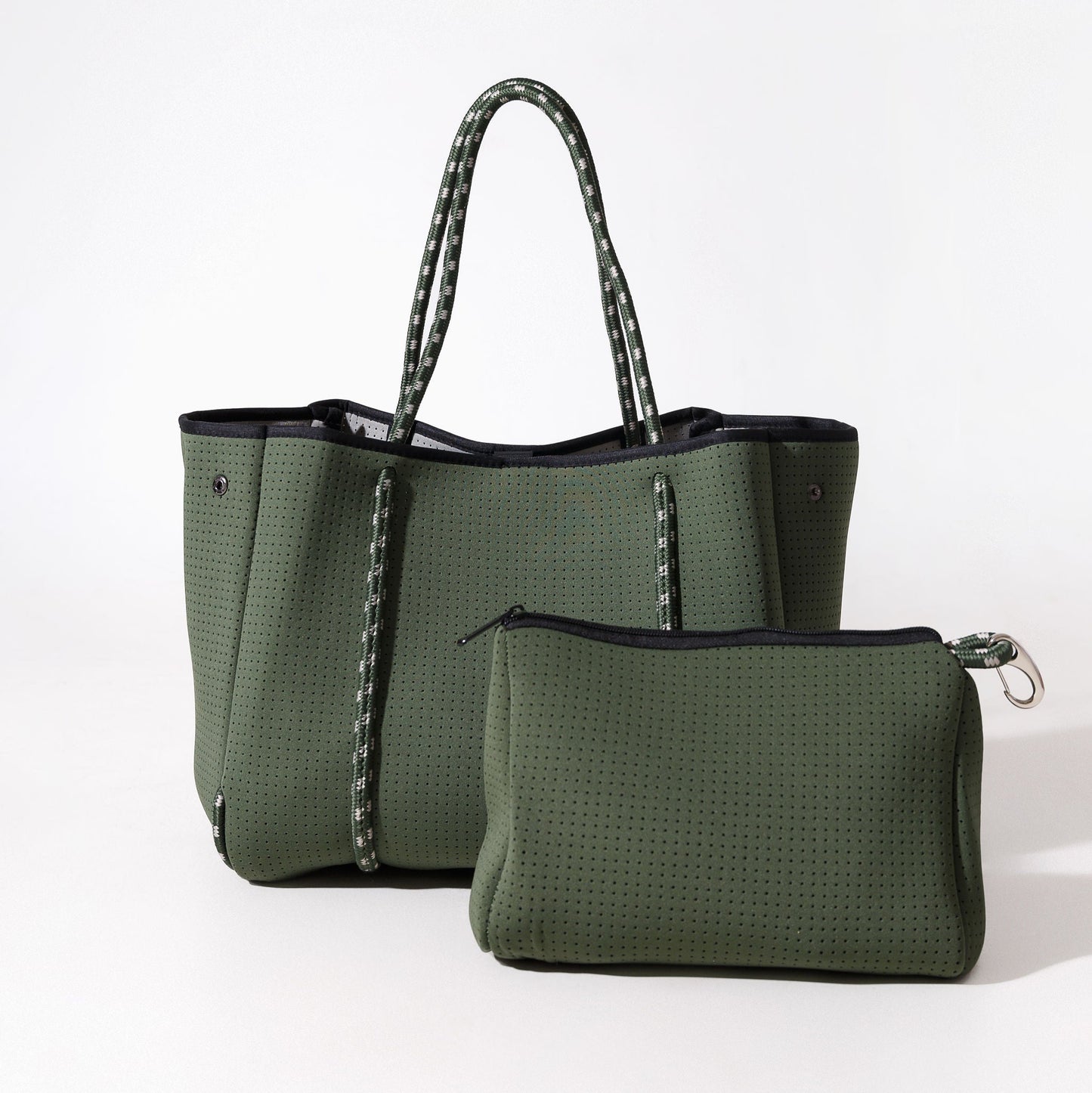 MOSS GREEN SET - EVERYDAY TOTE AND POUCH