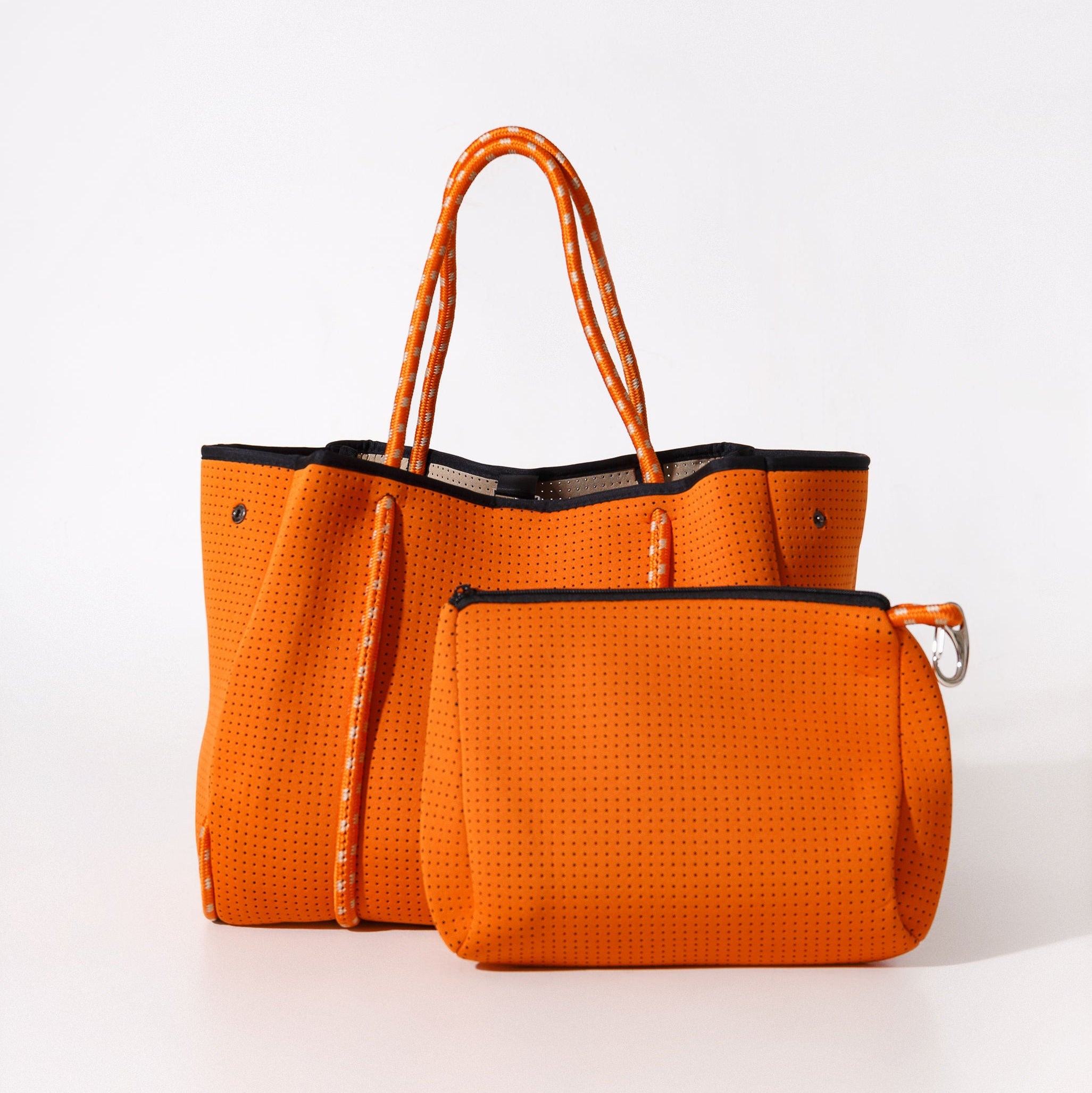 BURNT ORANGE BASIC SET - EVERYDAY TOTE AND POUCH – Pop Ups Brand