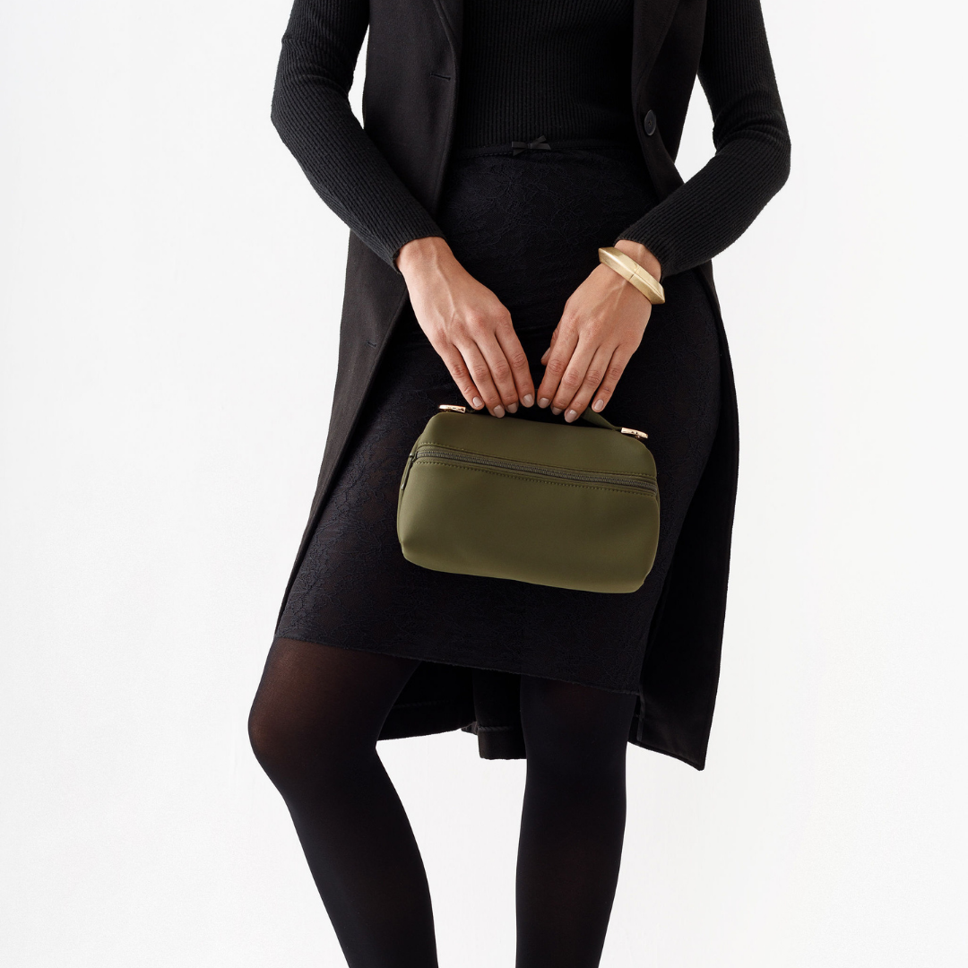 VANITY CLUTCH SAFARI GREEN