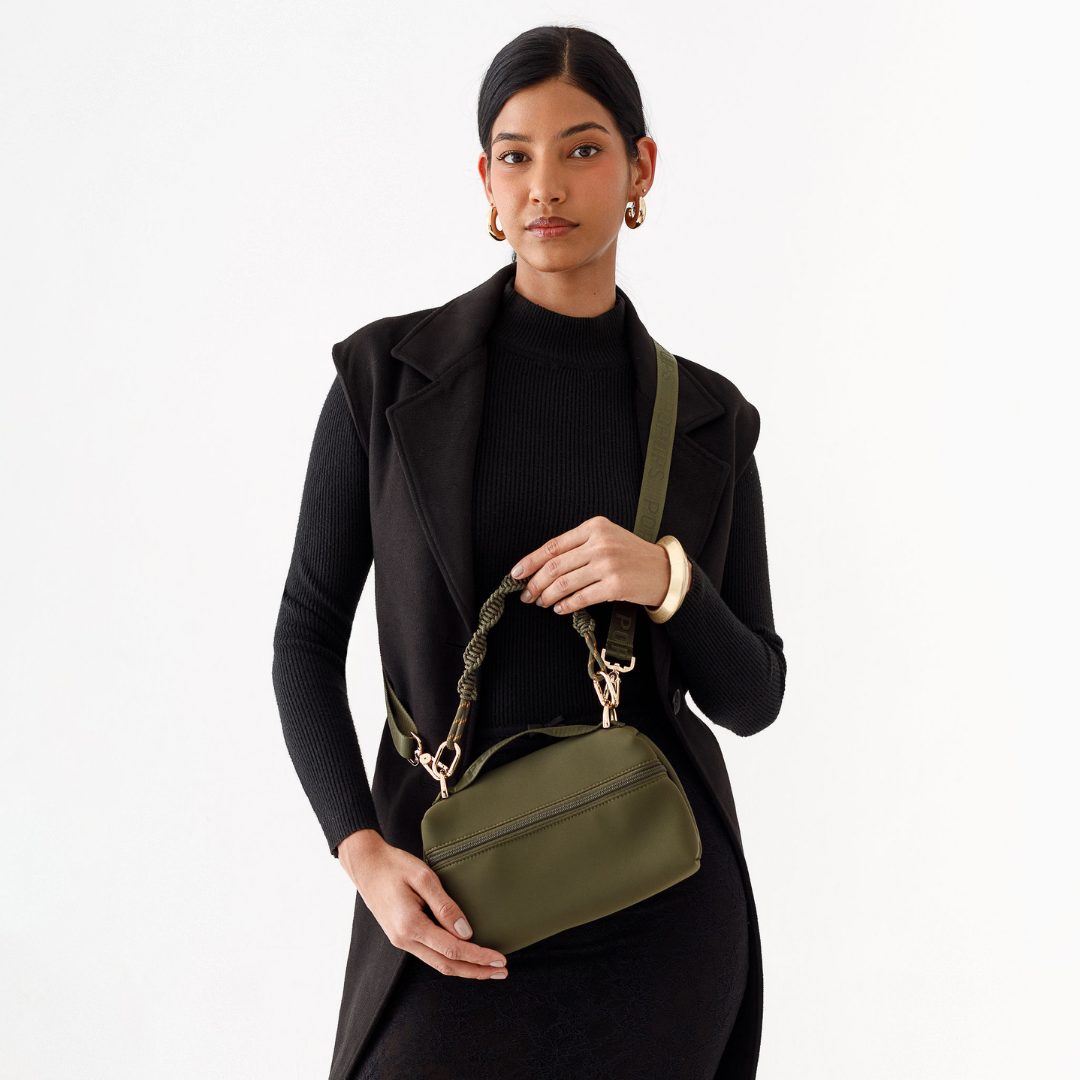 VANITY CLUTCH SAFARI GREEN