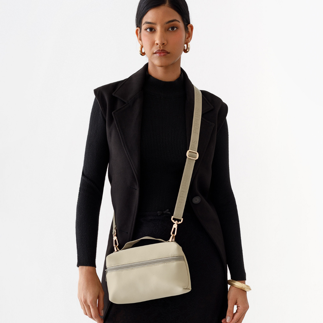 VANITY CLUTCH TAUPE