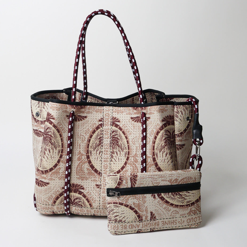 EVERYDAY TOTE POP UPS SCARF BEIGE