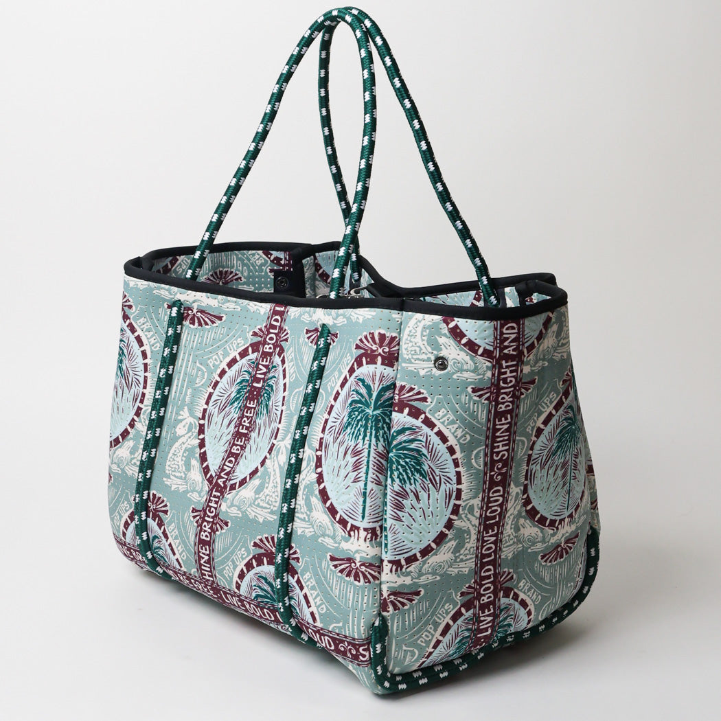 EVERYDAY TOTE POP UPS SCARF GREEN