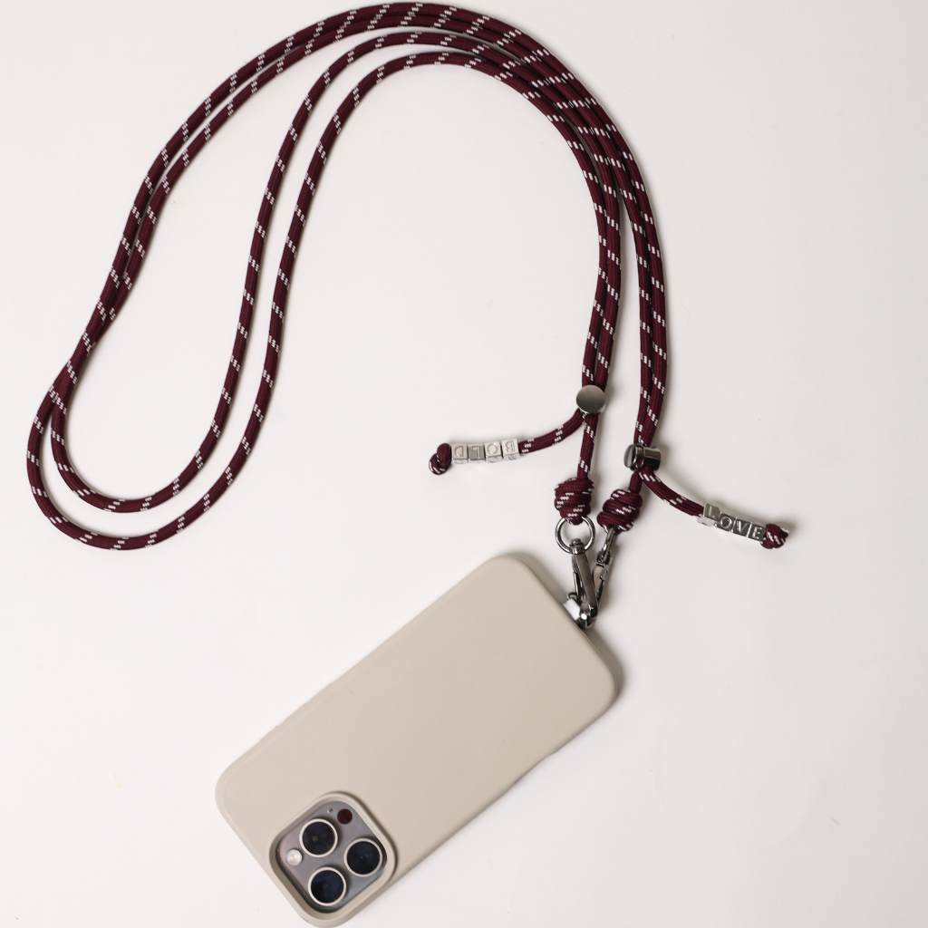 PHONE STRAP BURGUNDY