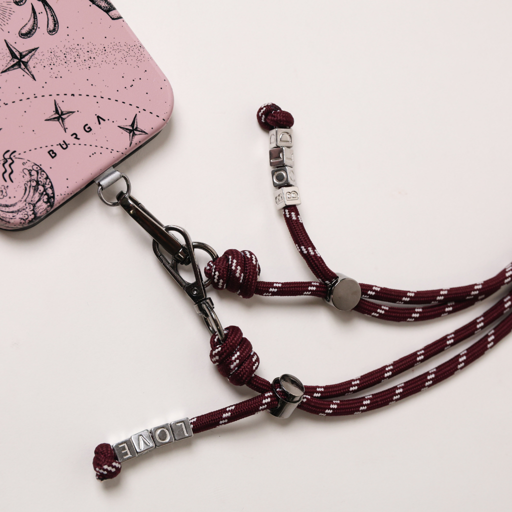 PHONE STRAP BURGUNDY