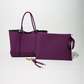 EGGPLANT SET: EVERYDAY TOTE + LAPTOP SLEEVE + KEY CHAIN