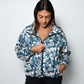 PLAYASHA X POPUPS BRAND EVERYDAY BOMBER JACKET POPUPS SHROOMS TEAL