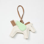 WHITE / GREEN FLYING HORSE