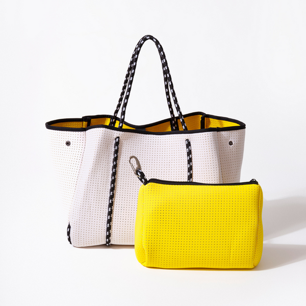 YELLOW MELLOW BASIC SET EVERYDAY TOTE AND POUCH